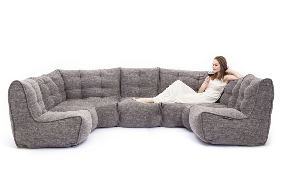 Modular beanbag sofa system